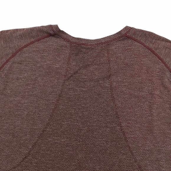 Lululemon Shirt Mens XL Burgundy Live In Practice Seamless Long Sleeve Athletic - Picture 6 of 11